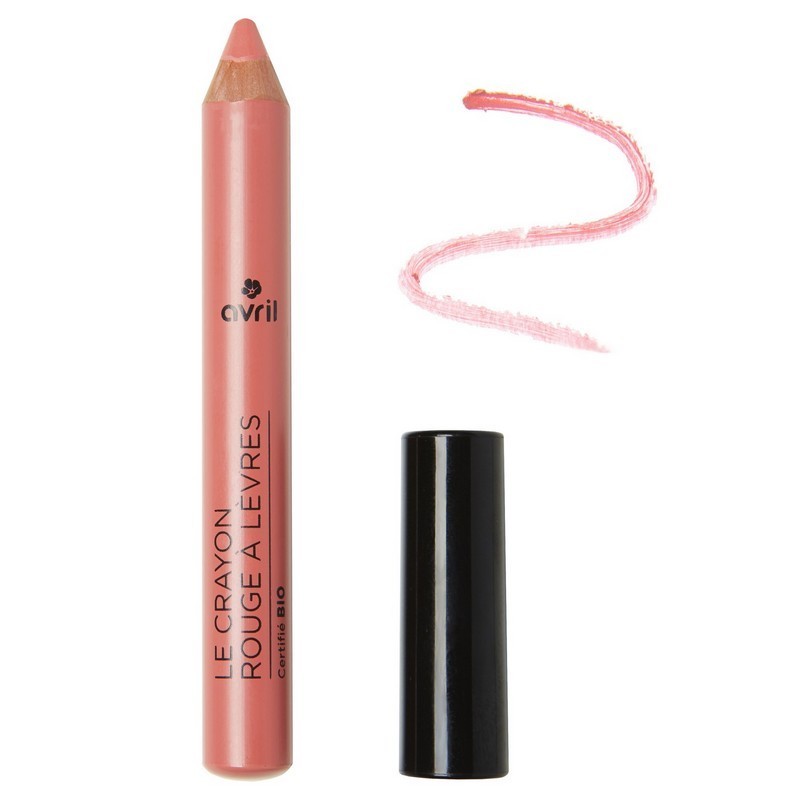 Crayon rouge à lèvres Bois de Rose certifié bio Avril